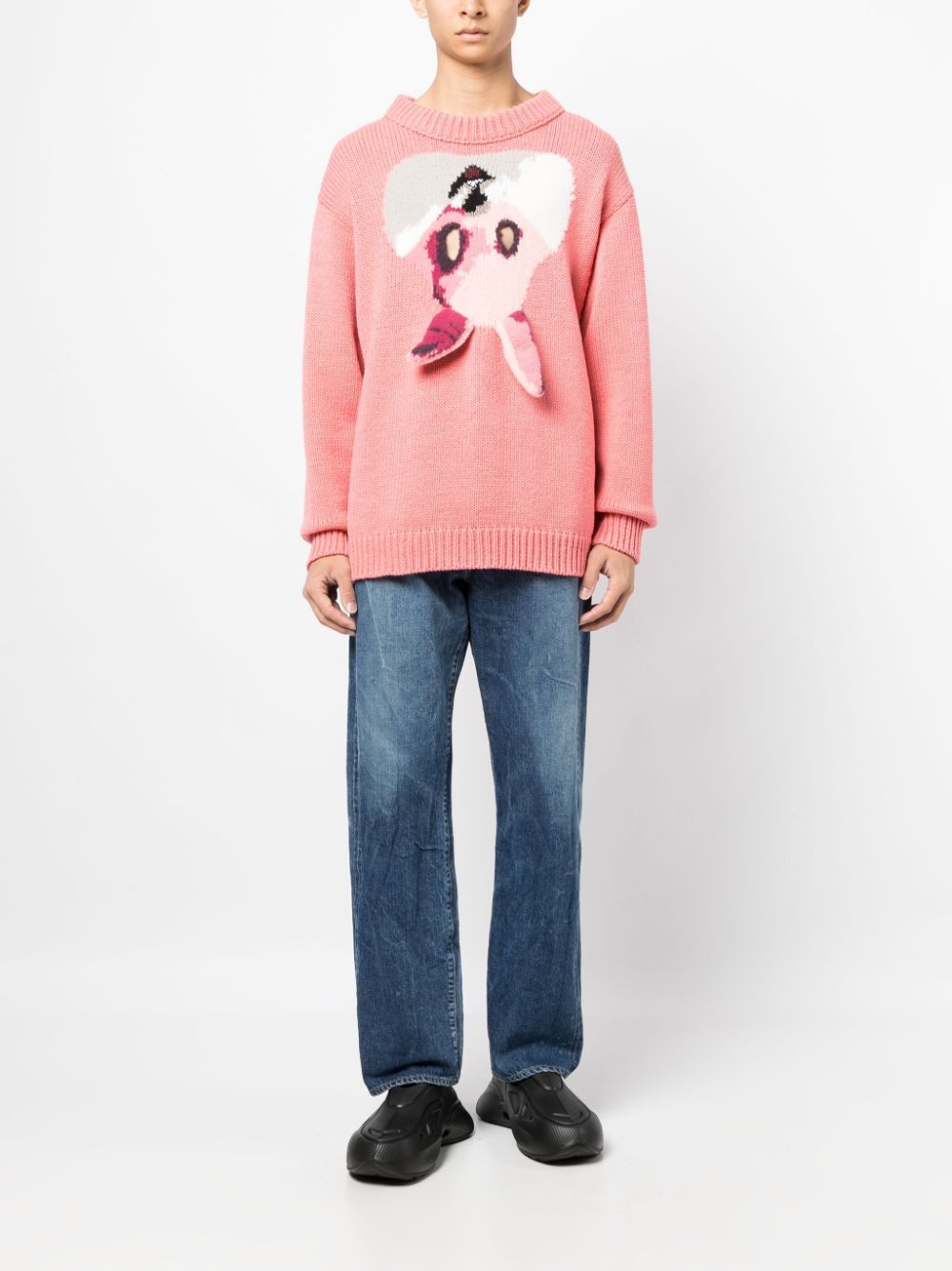 intarsia-knit wool-blend jumper - 6