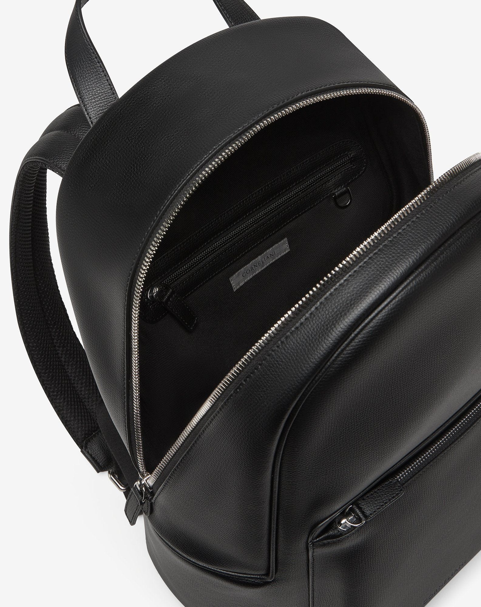 Black leather backpack - 4