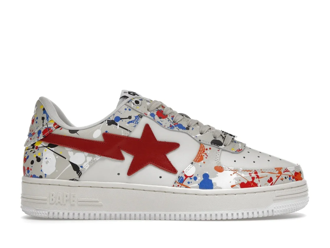 A Bathing Ape Bape Sta Paint Beige - 1