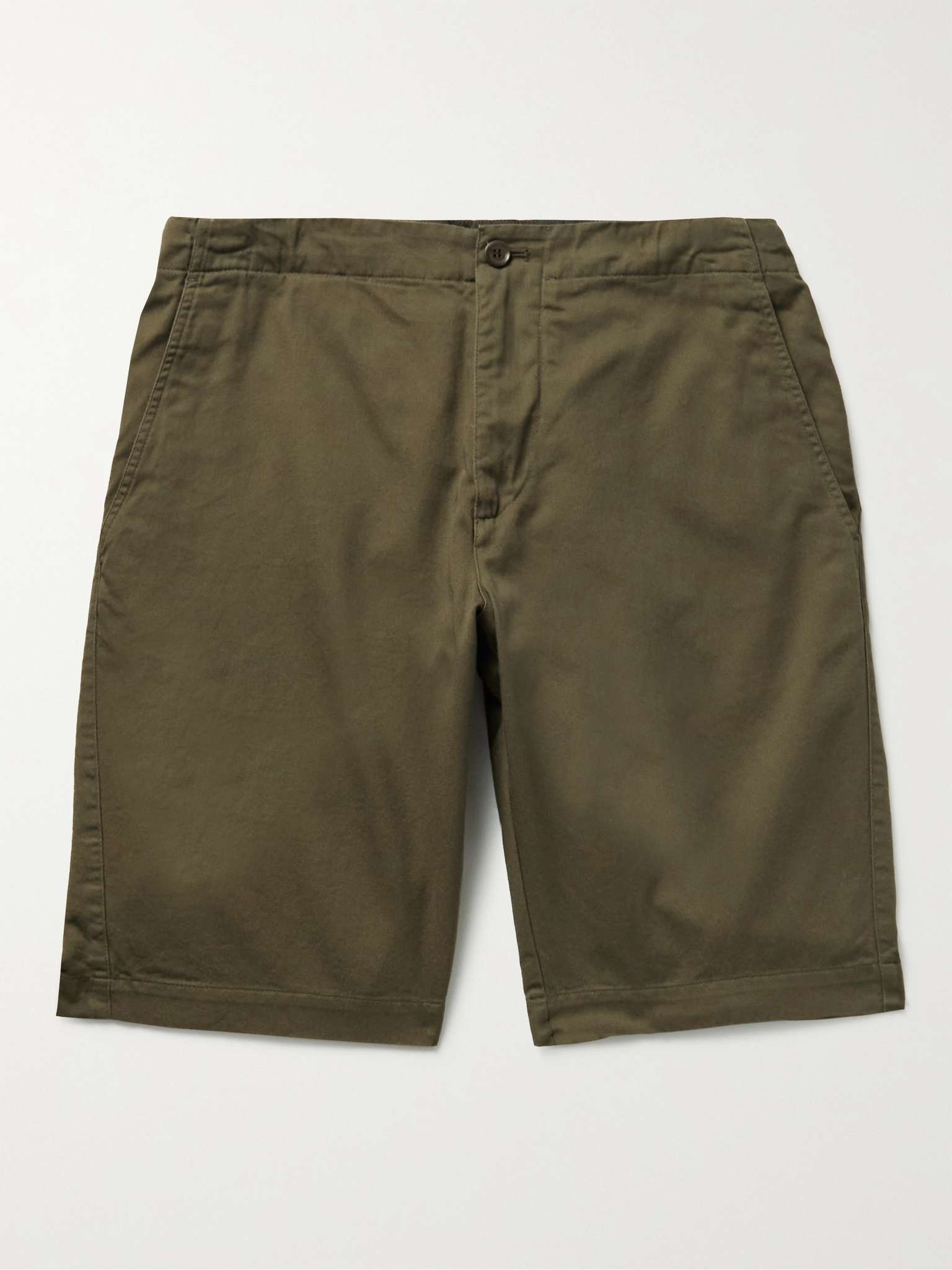 Cotton-Gabardine Bermuda Shorts - 1