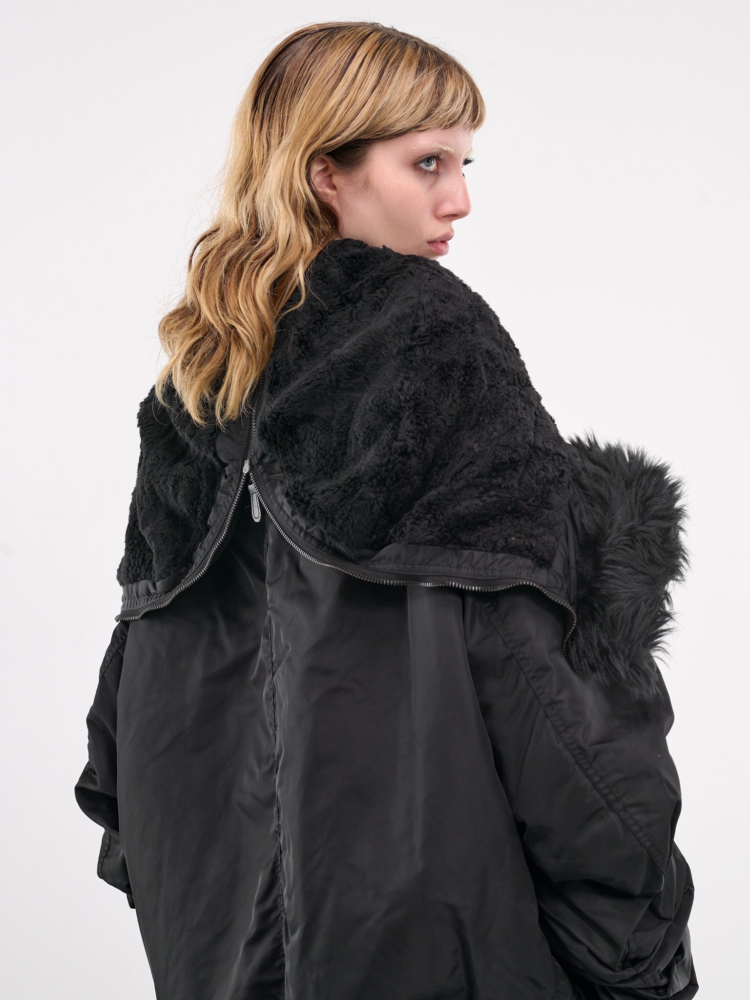Fold Down Collar Puffer Jacket - 5