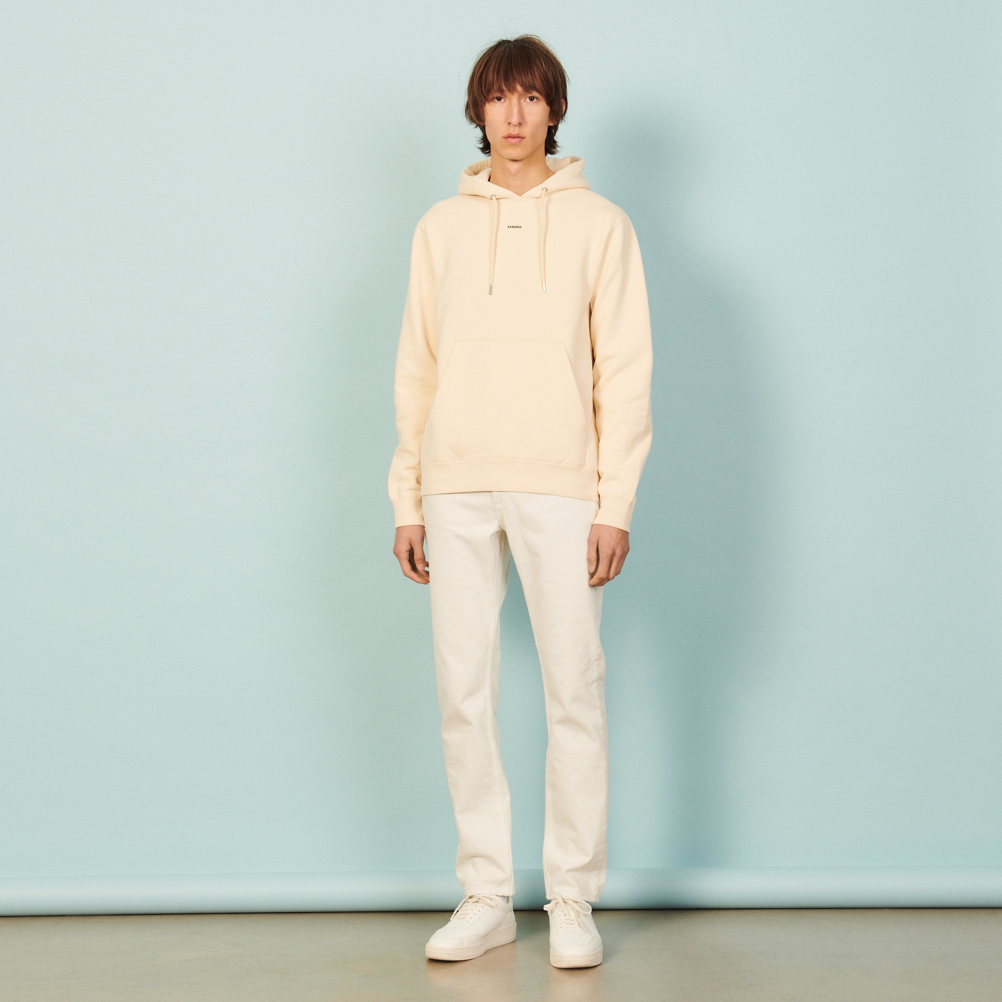 Hoodie sweatshirt with logo embroidery - 6