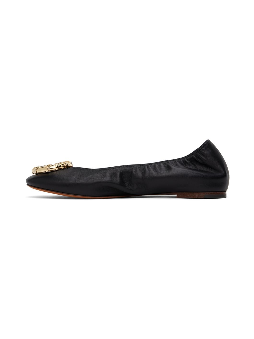 Black Mélodie Ballerina Flats - 3