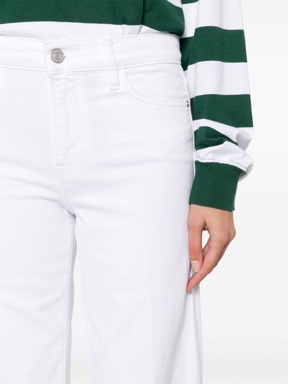 Le Slim Palazzo high-rise wide-leg jeans - 5