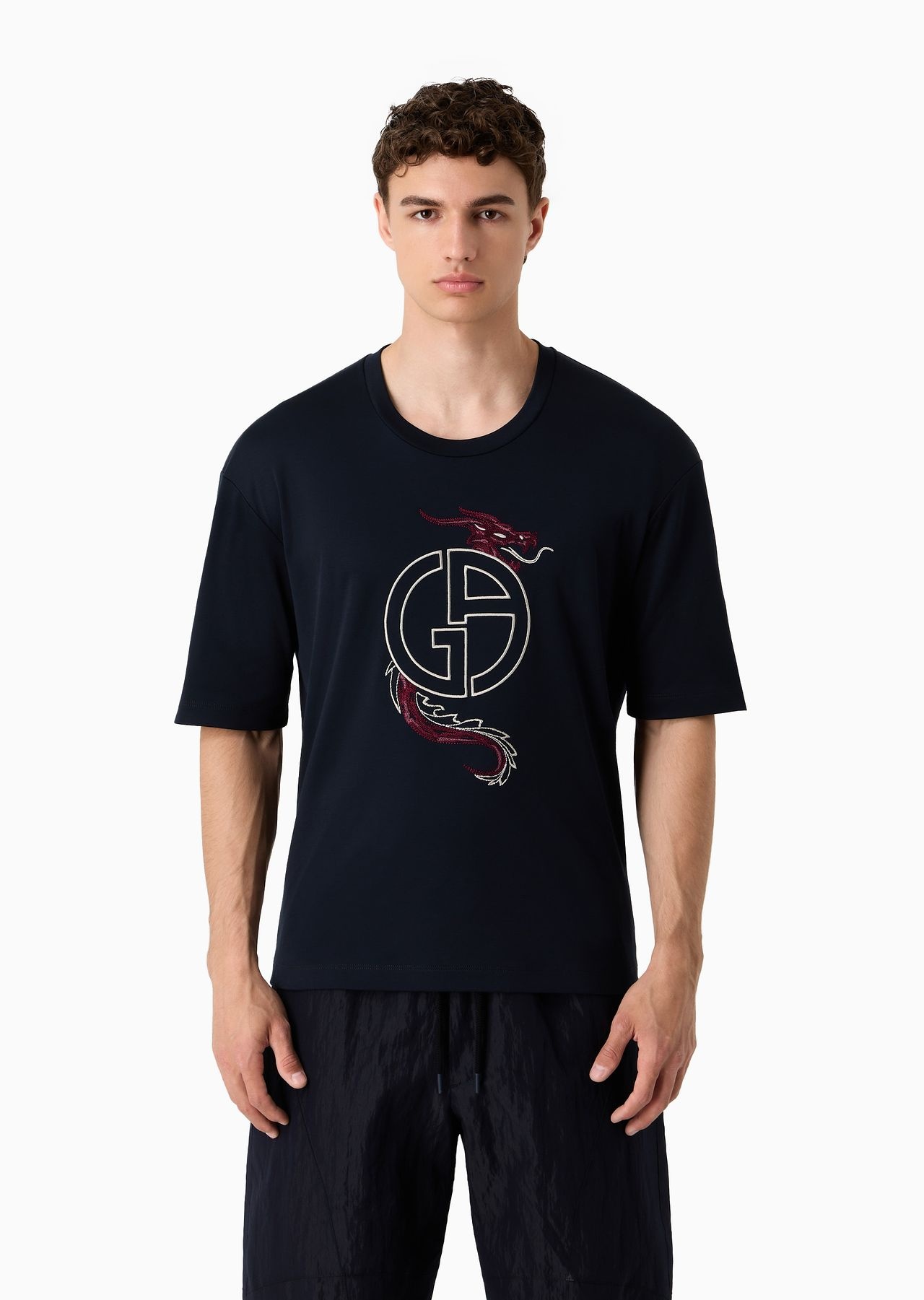 Organic cotton jersey crew-neck T-shirt - 2