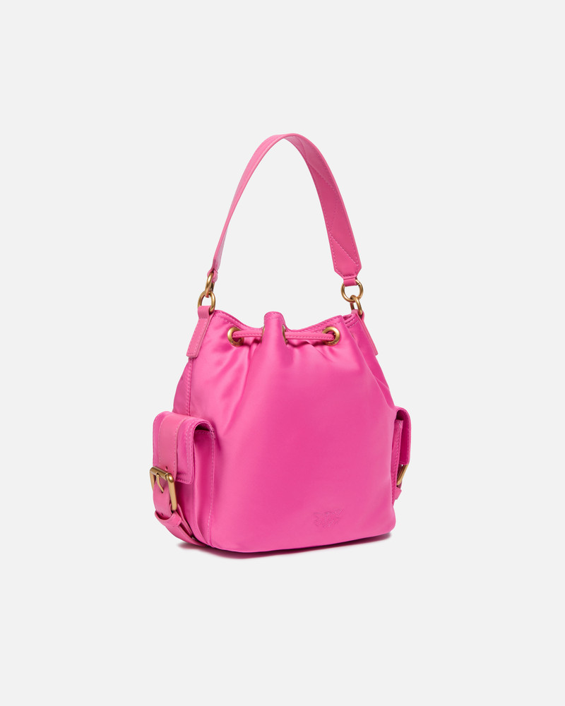 PINKO SMALL SATIN BUCKET BAG outlook