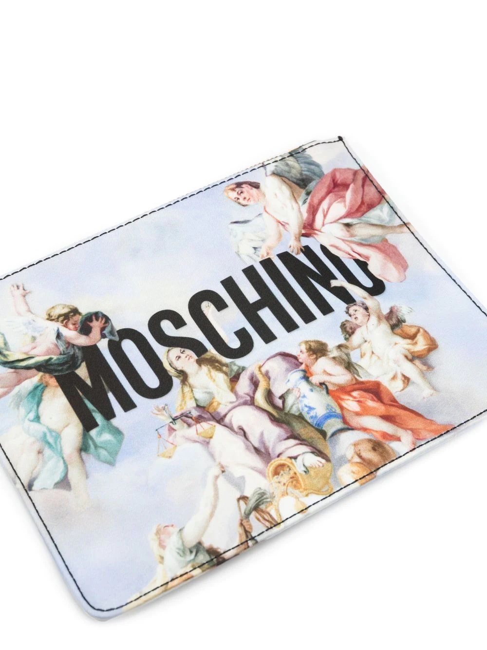 graphic-print clutch bag - 4