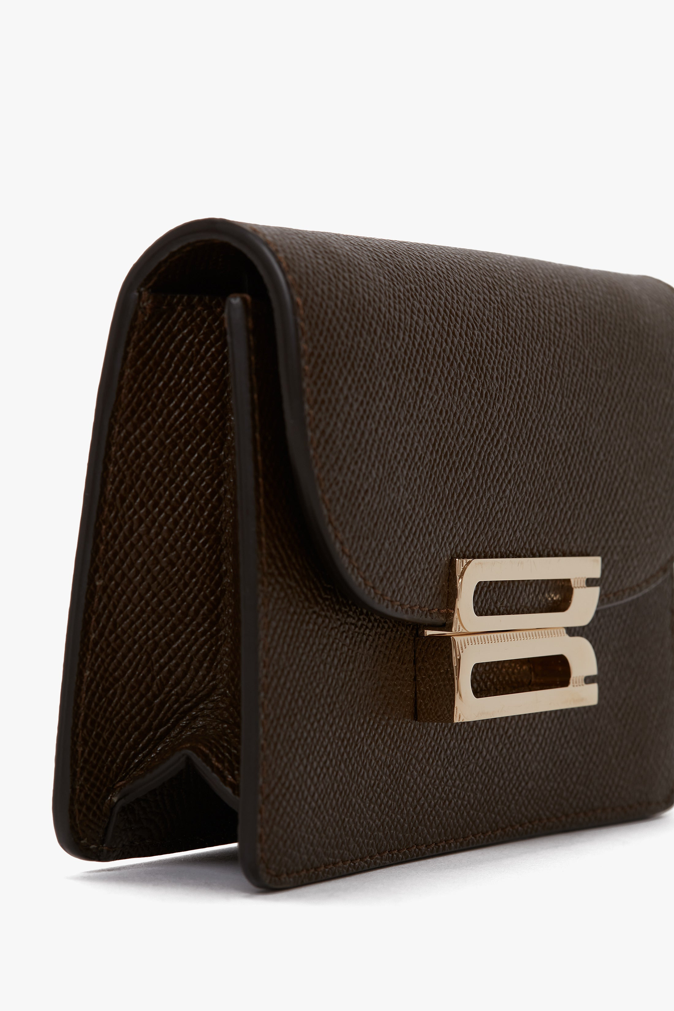 Nano Dorian Bag In Khaki Grained Leather - 4