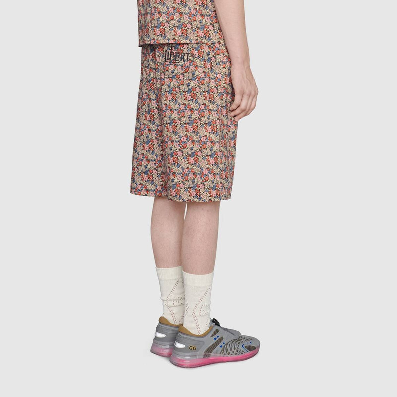Gucci Liberty floral cotton shorts 4