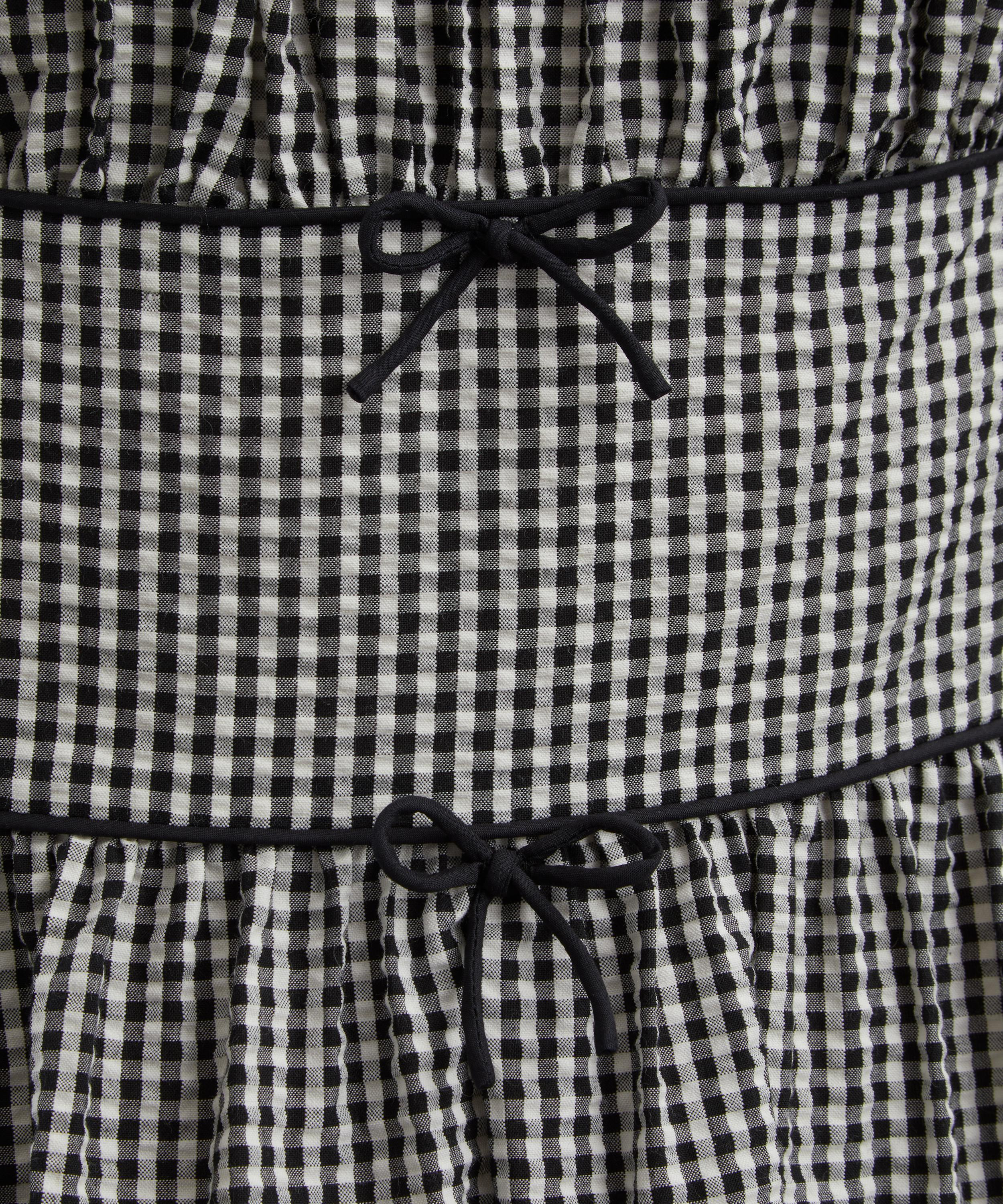 Belline Noir La Maddalena Gingham Dress - 5