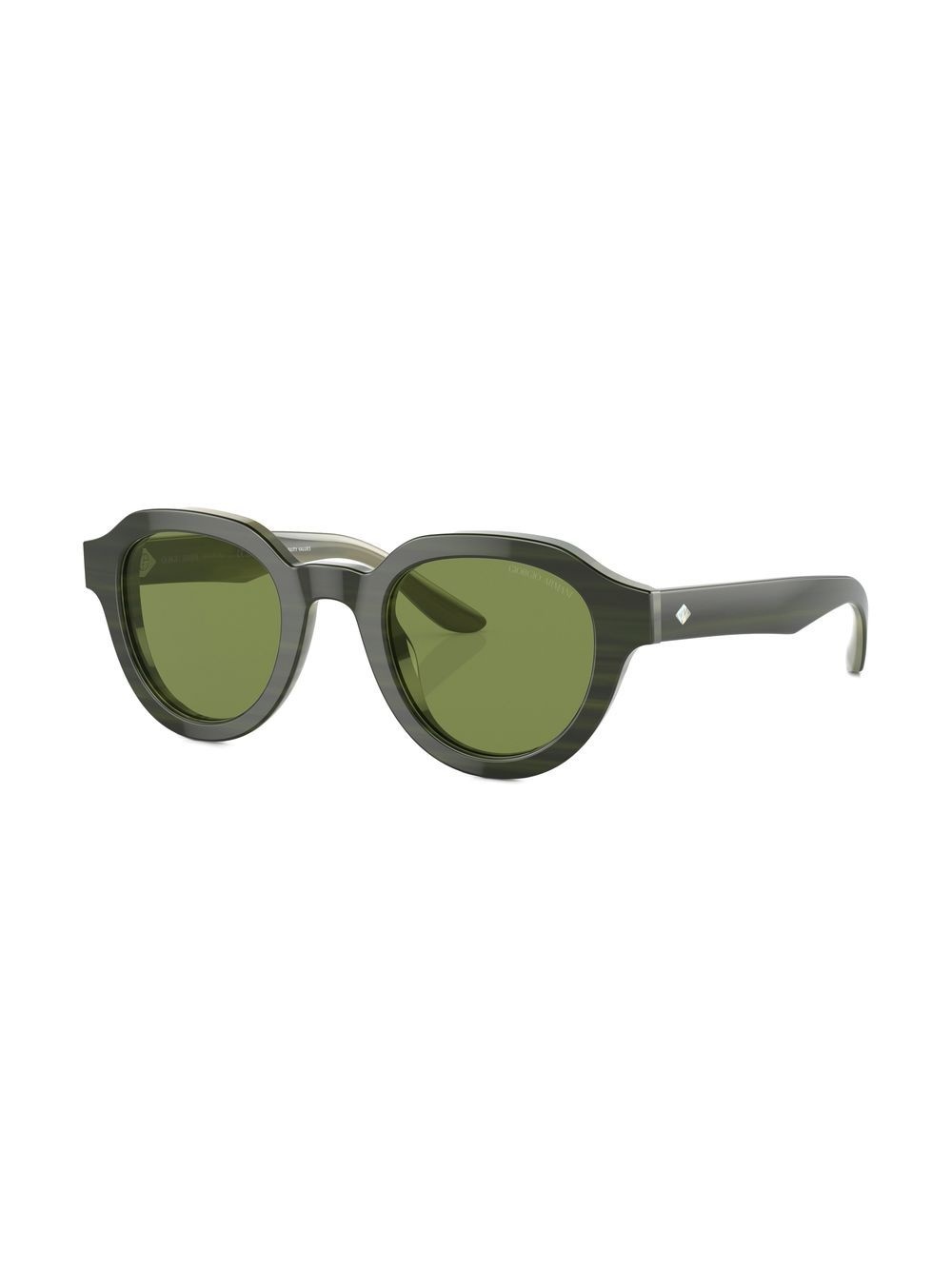 logo-print round-frame sunglasses - 2