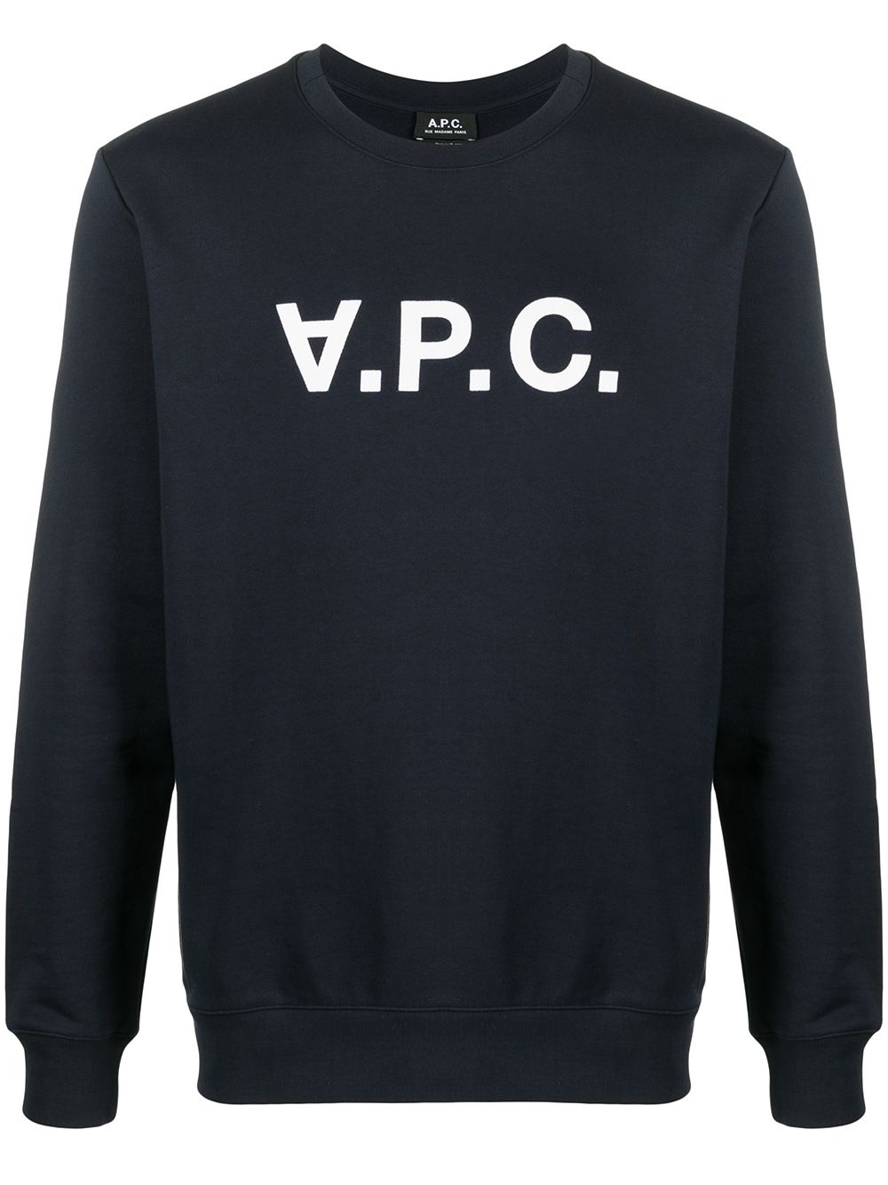 logo-print round neck sweatshirt - 1