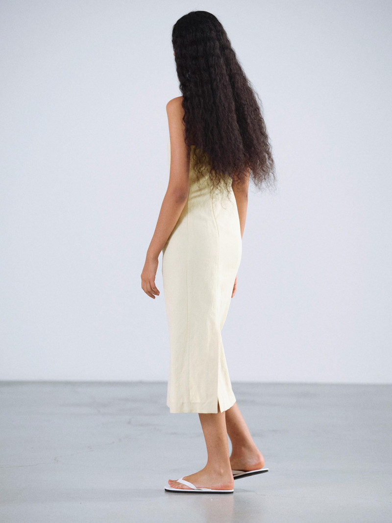 WOOL COTTON LINEN OX CAMISOLE DRESS 6