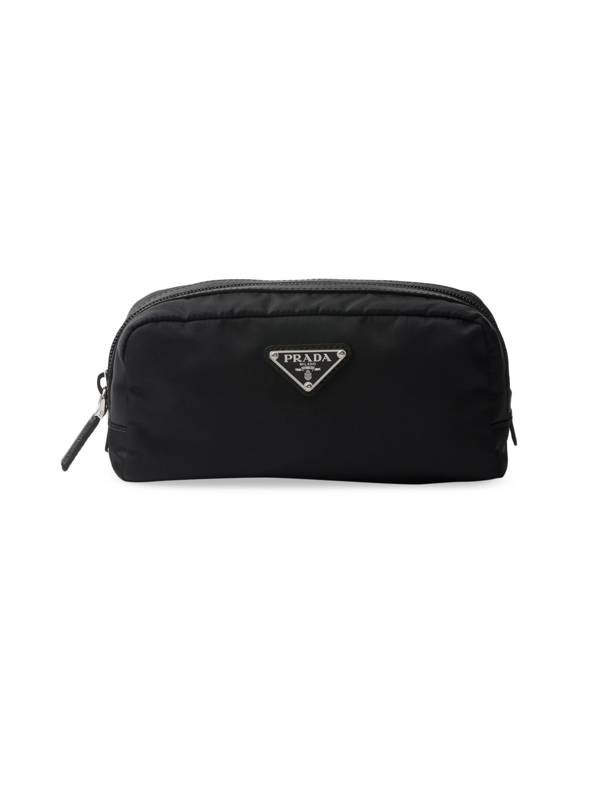 Re-Nylon and Saffiano Necessaire - Black - 1