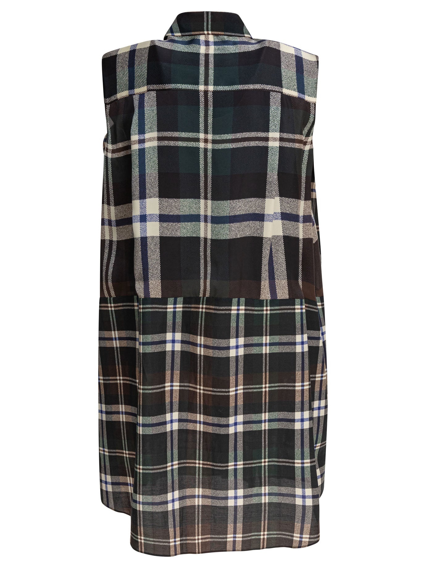 Sacai Plaid Print Dress - 2