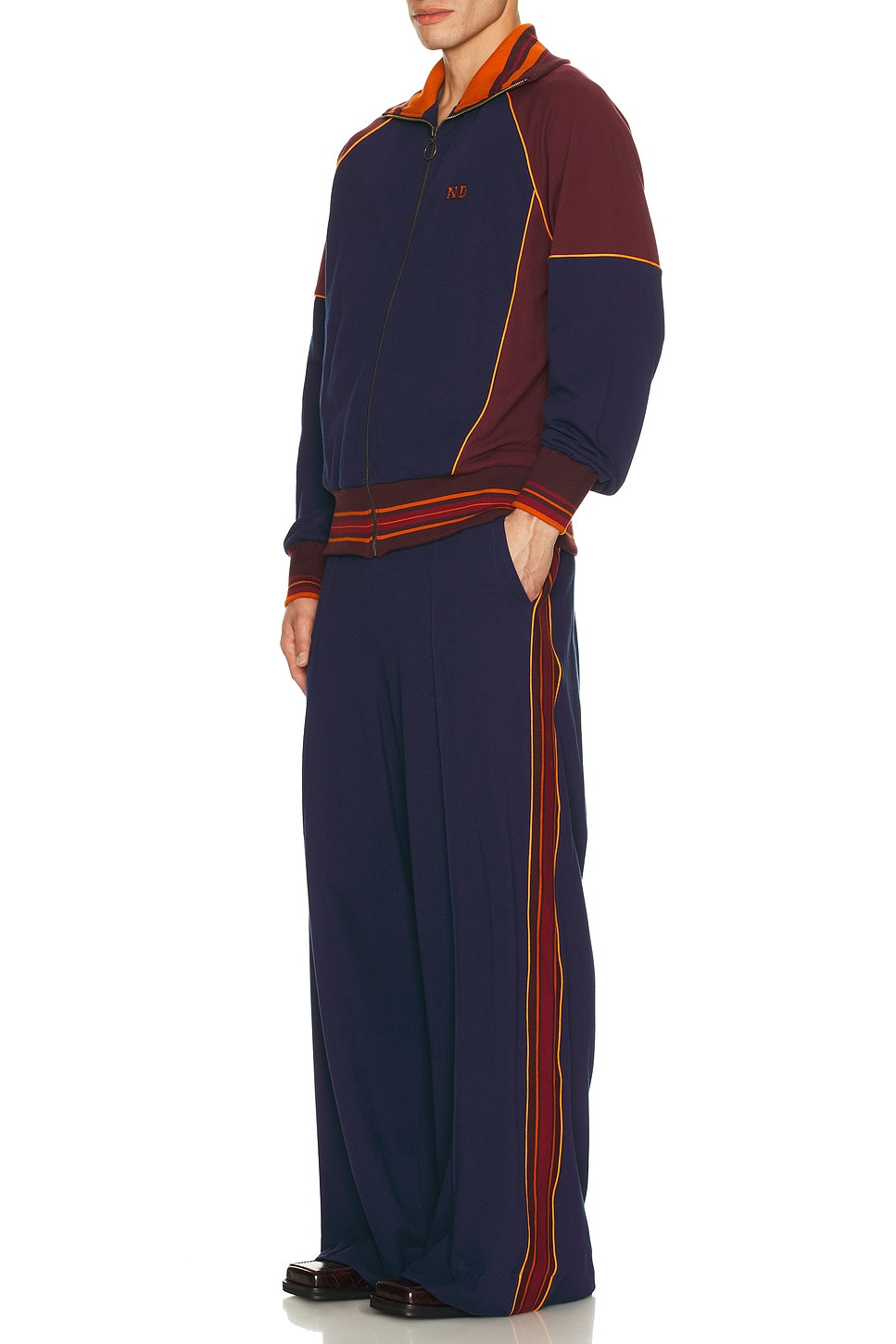 Wide Leg Track Pant - 7