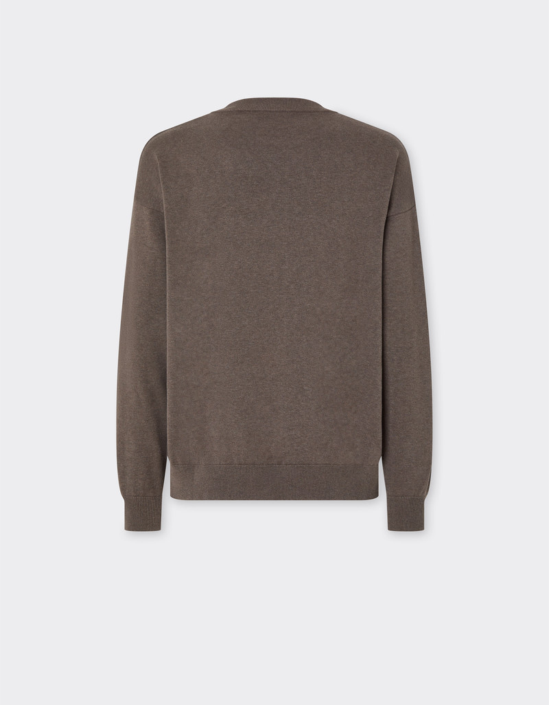 Ferrari Cotton and silk sweater with Ferrari logo outlook