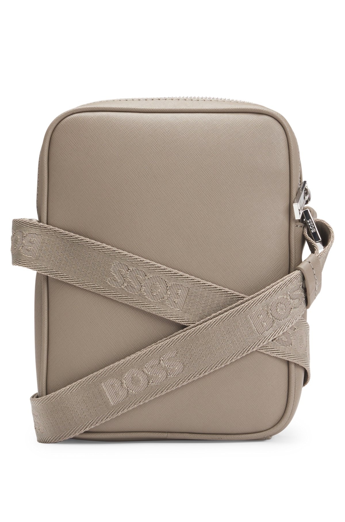 REPORTER BAG WITH SIGNATURE STRIPE AND LOGO DETAIL - 2