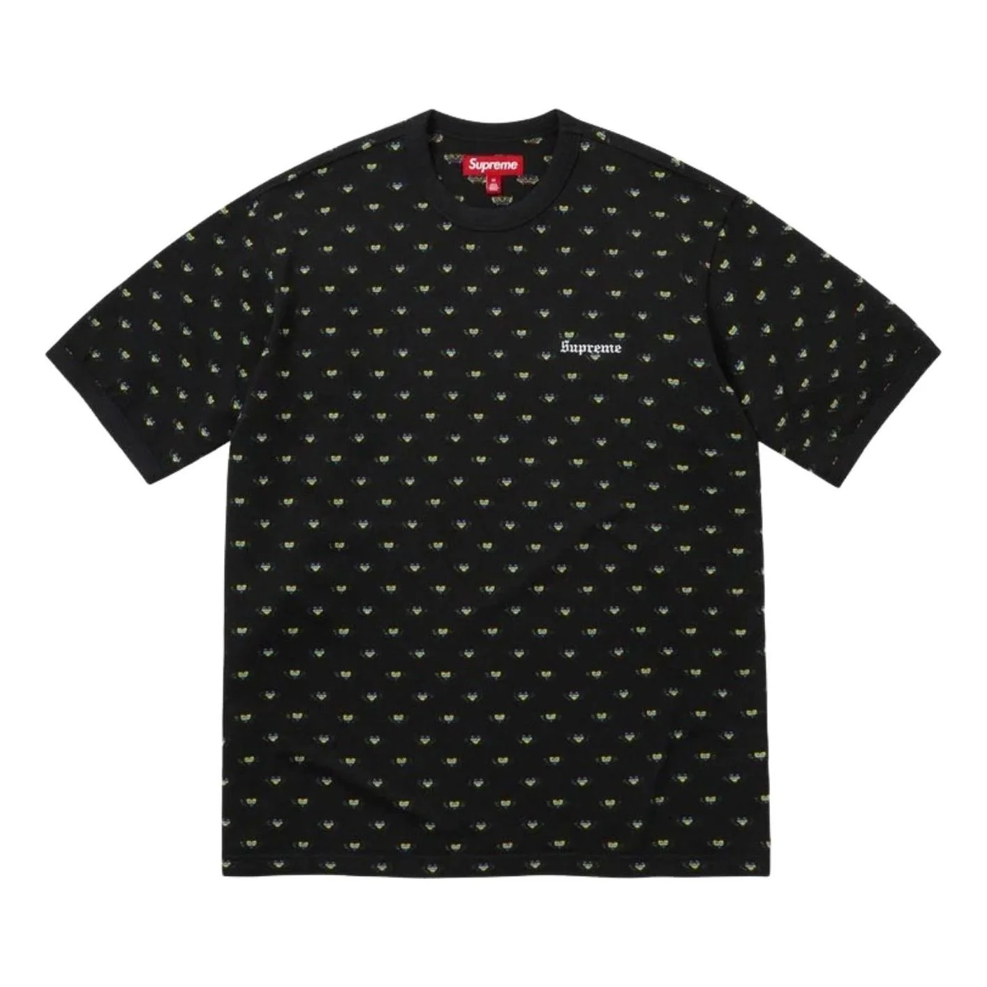 Supreme SS26 Hearts Intarsia Ringer T-Shirt 'Black' SUP-SS26-197-BLK - 1