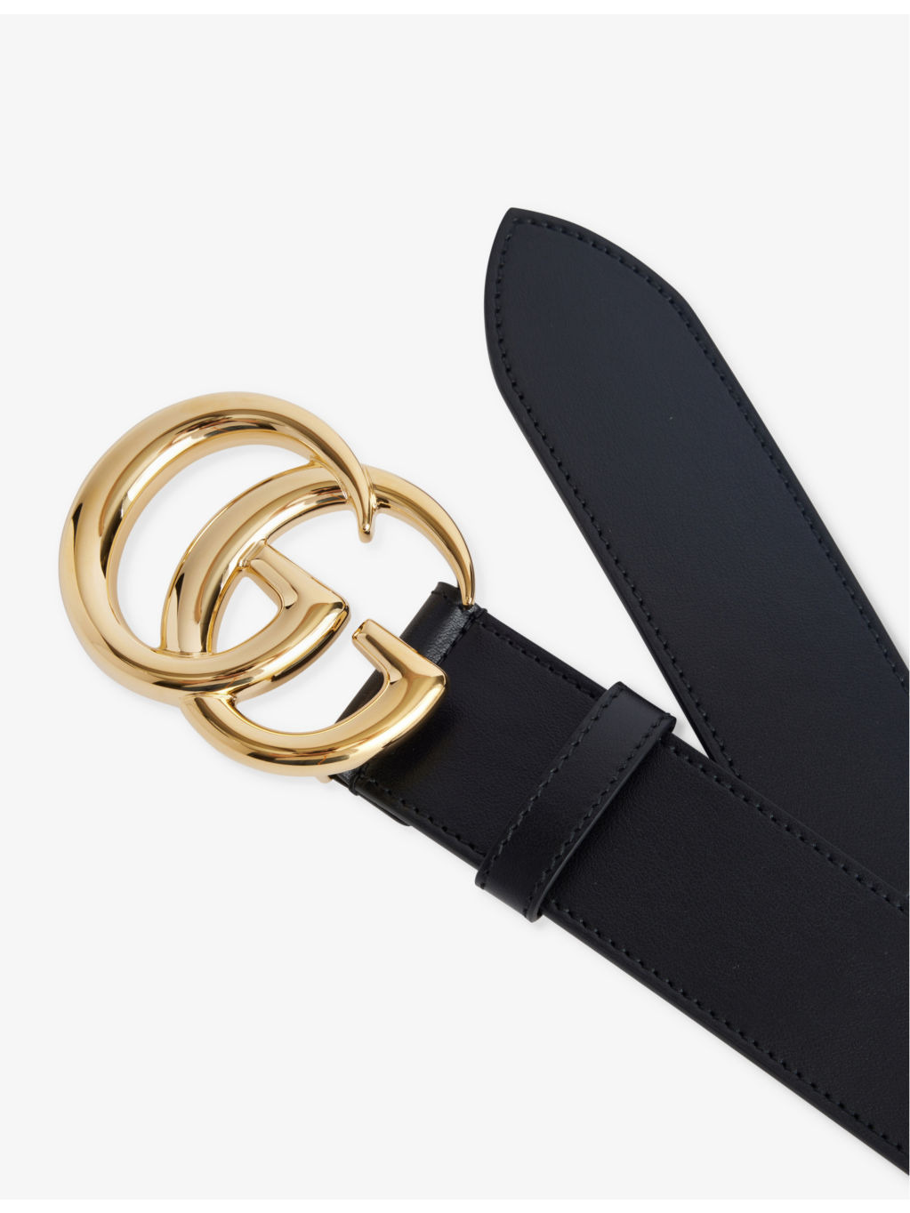 Logo-Buckle Leather Belt - 2