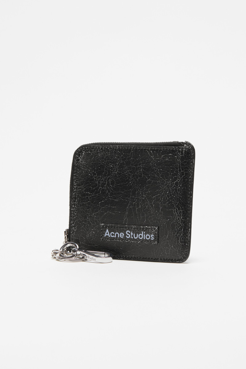 Zip leather wallet - Black 3