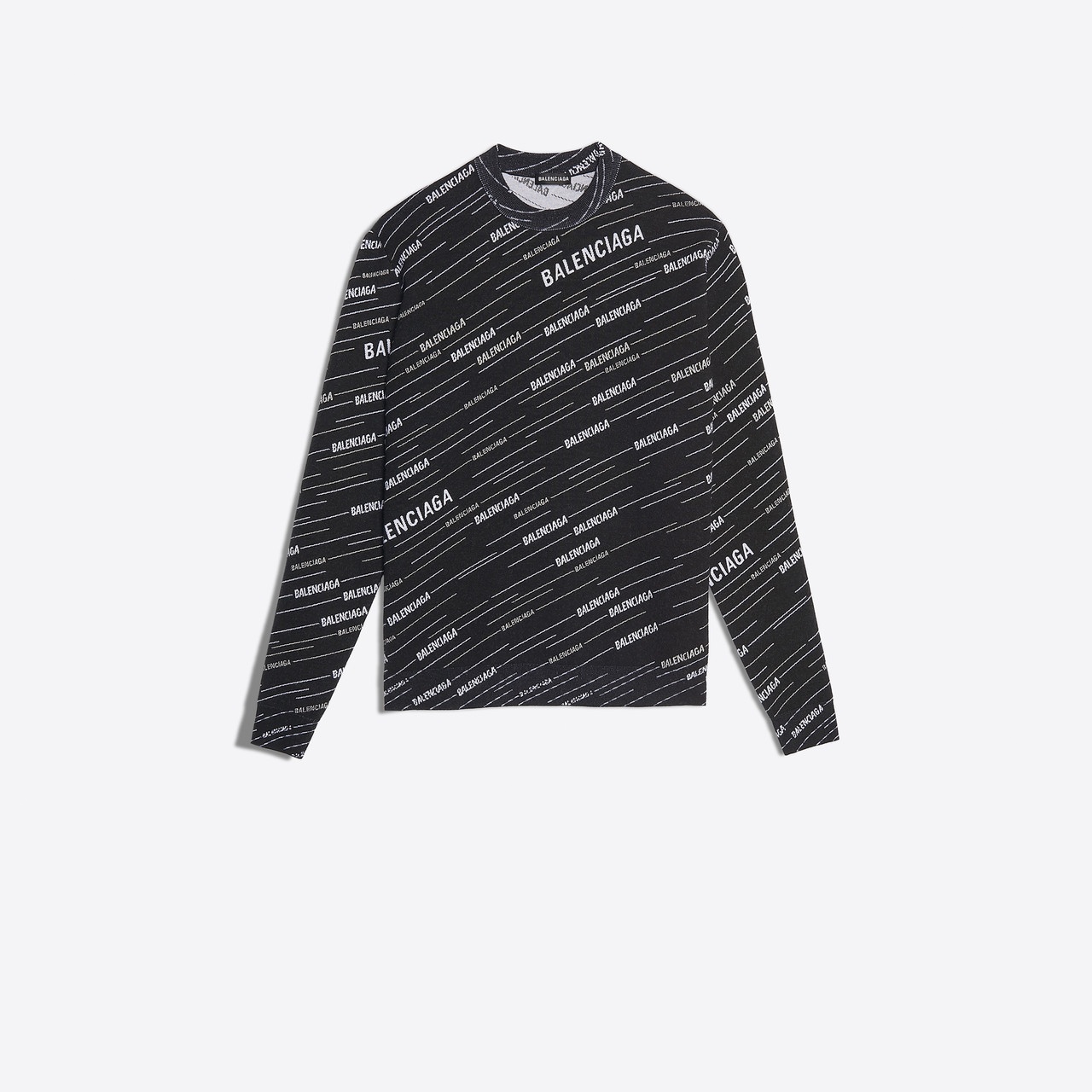 Jacquard Crewneck Sweater - 1