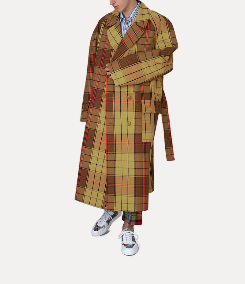 Vivienne Westwood GRAZIANO TRENCH COAT TARTAN outlook