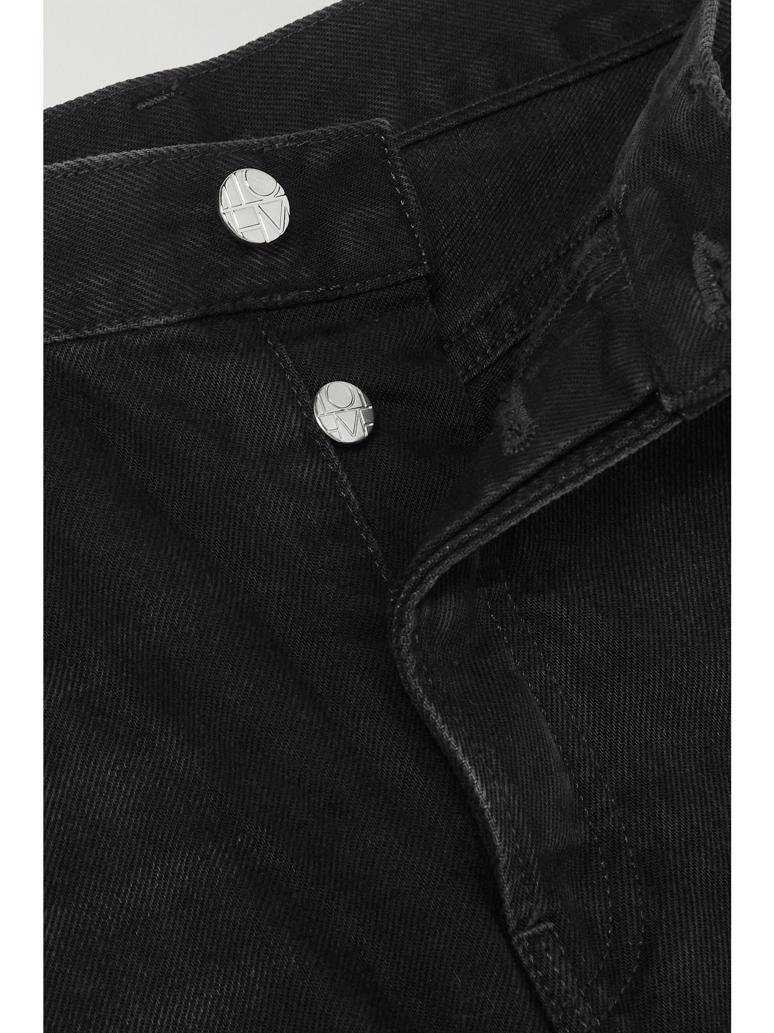 + NET SUSTAIN Twisted Seam high-rise straight-leg organic jeans Black - 5