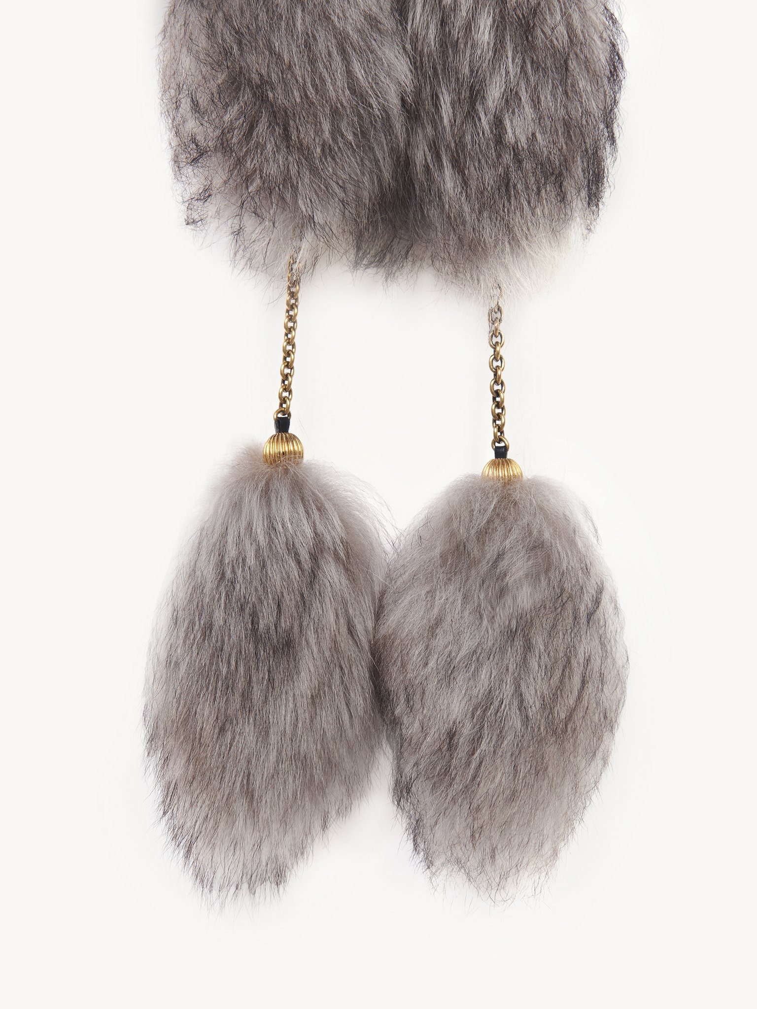 THE TREASURE TAILS SCARF IN SHEARLING - 3