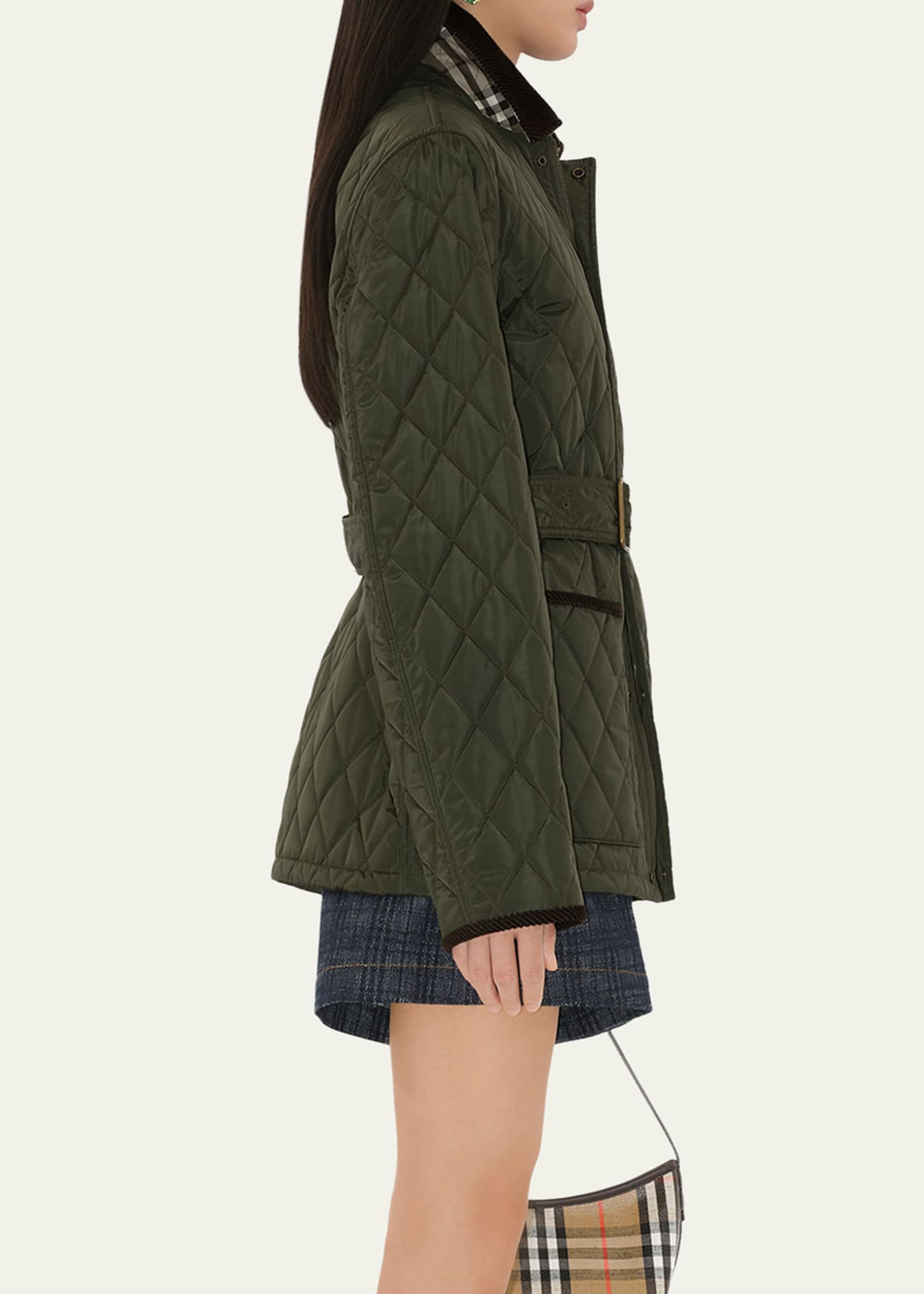 Chiltern Quilted Barn Jacket With Belt - 4