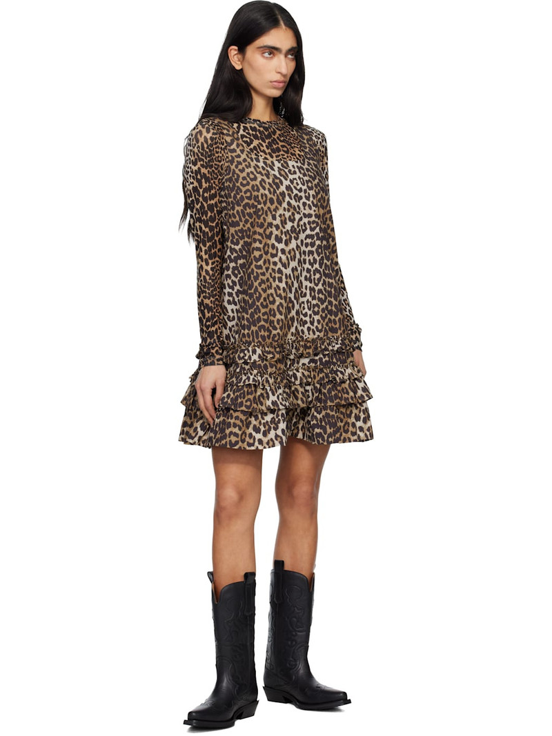 GANNI Black Mid Shaft Embroidered Western Boots outlook