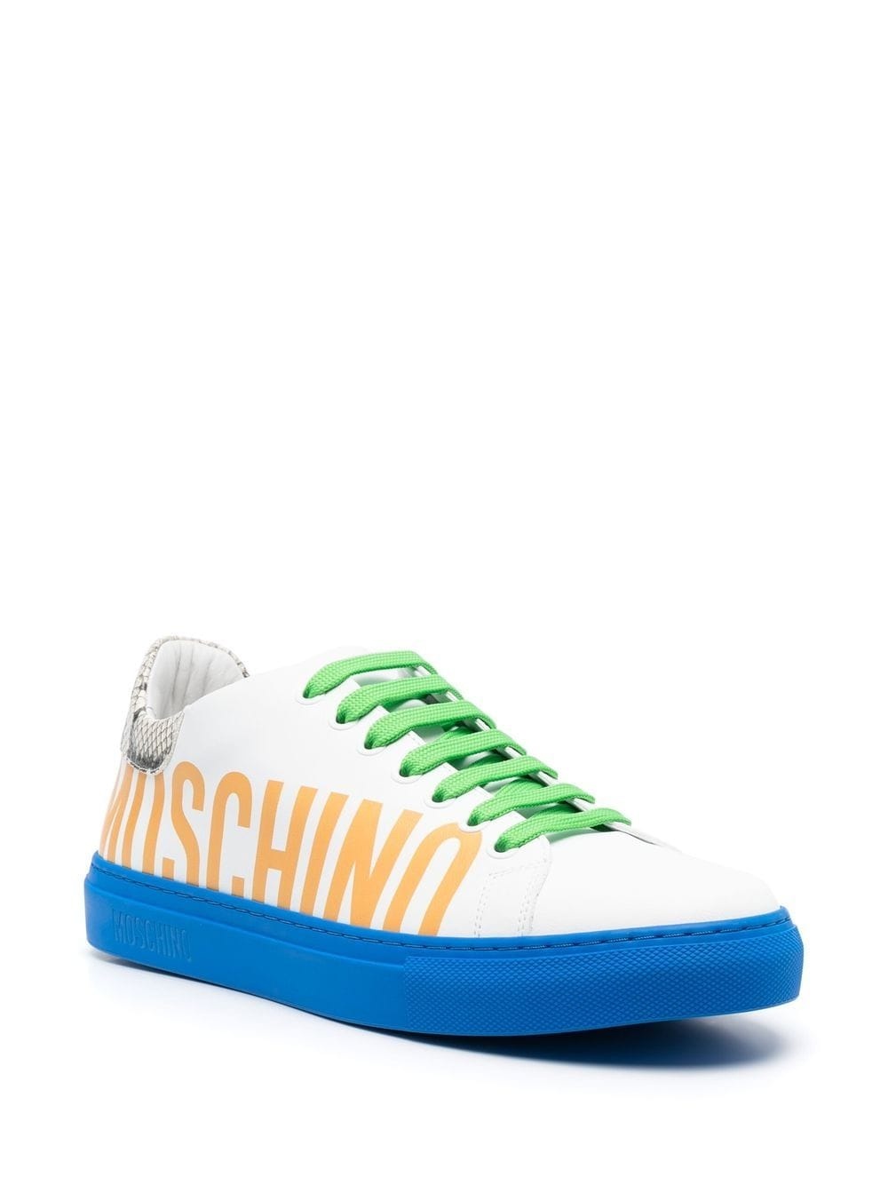 panelled low-top sneakers - 2