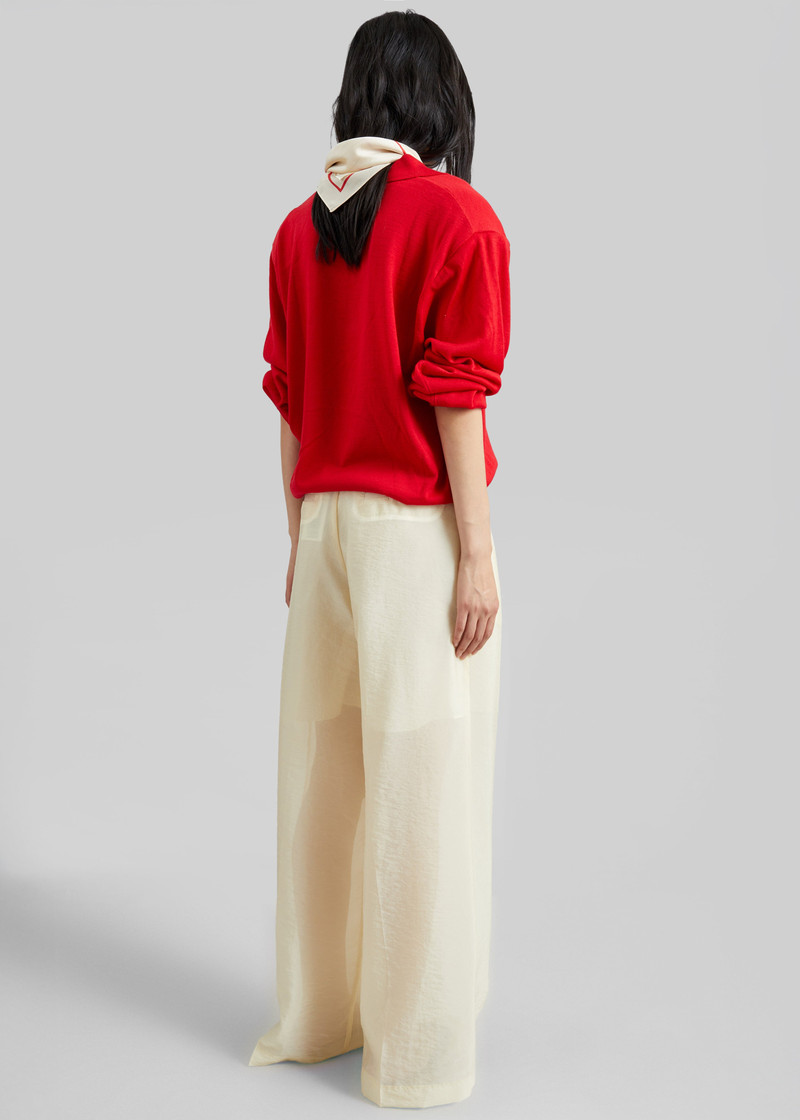 Avallon Padded Knit Polo - Red 6