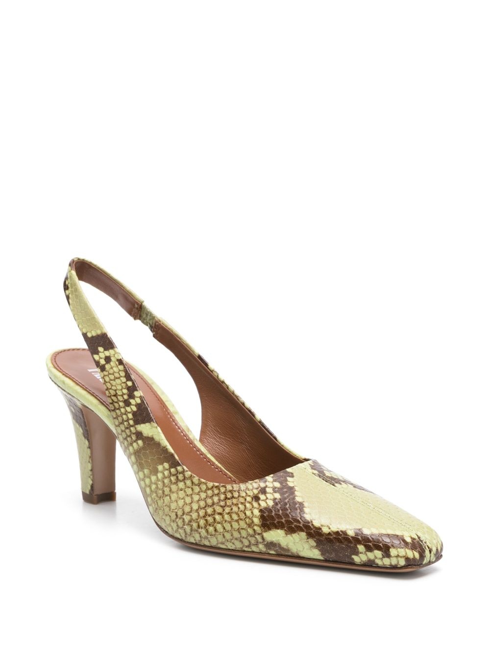 80mm leather pumps - 2