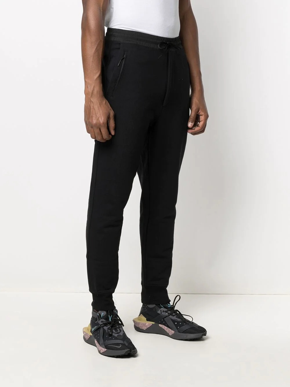 logo-print tapered track pants - 3