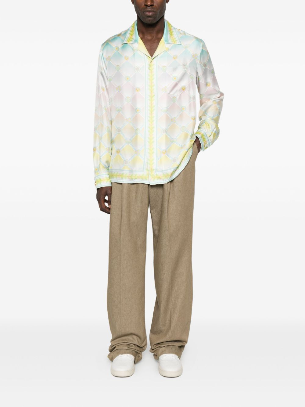 Candy Icons-print silk shirt - 2