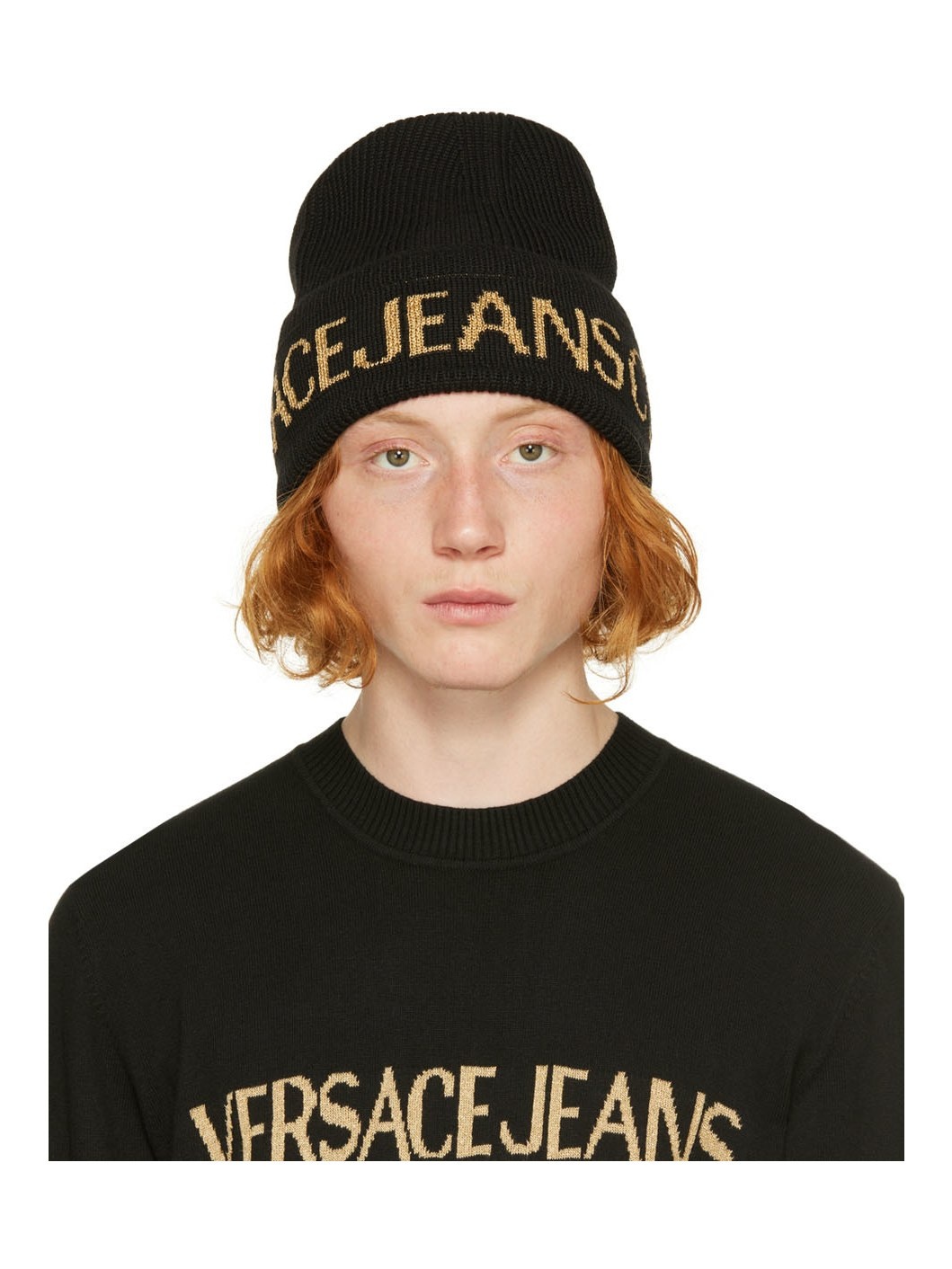 Black & Gold Logo Beanie - 1