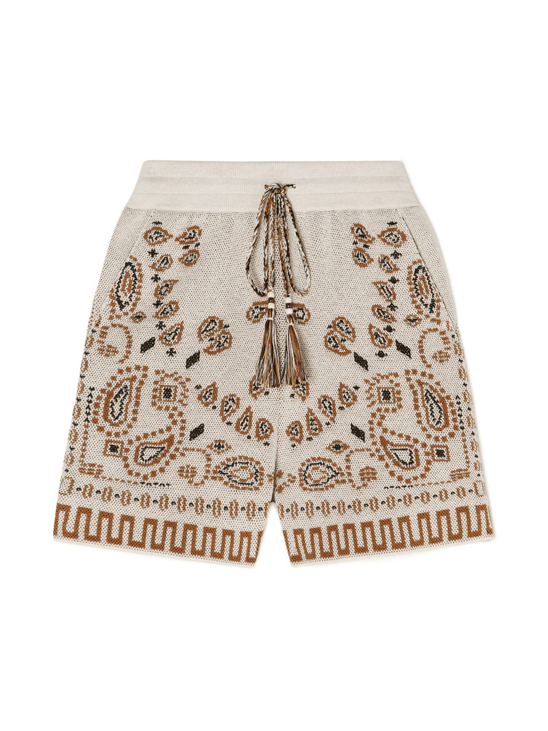 Cotton Piquet Bandana Shorts 1