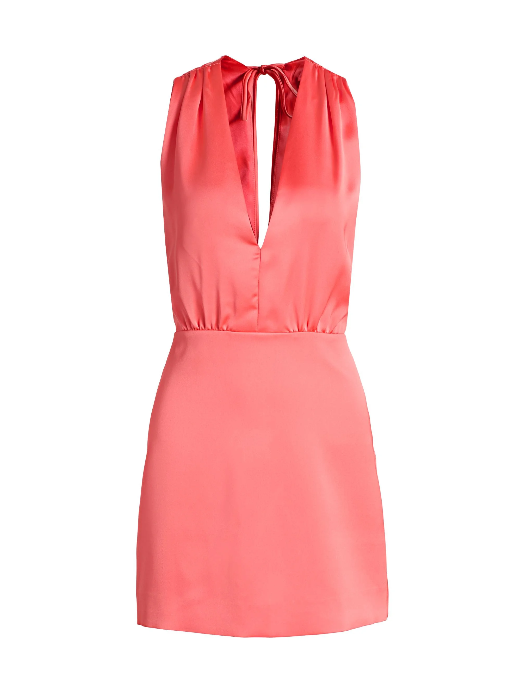 Women's Martin Pleated Minidress - Coral - 1