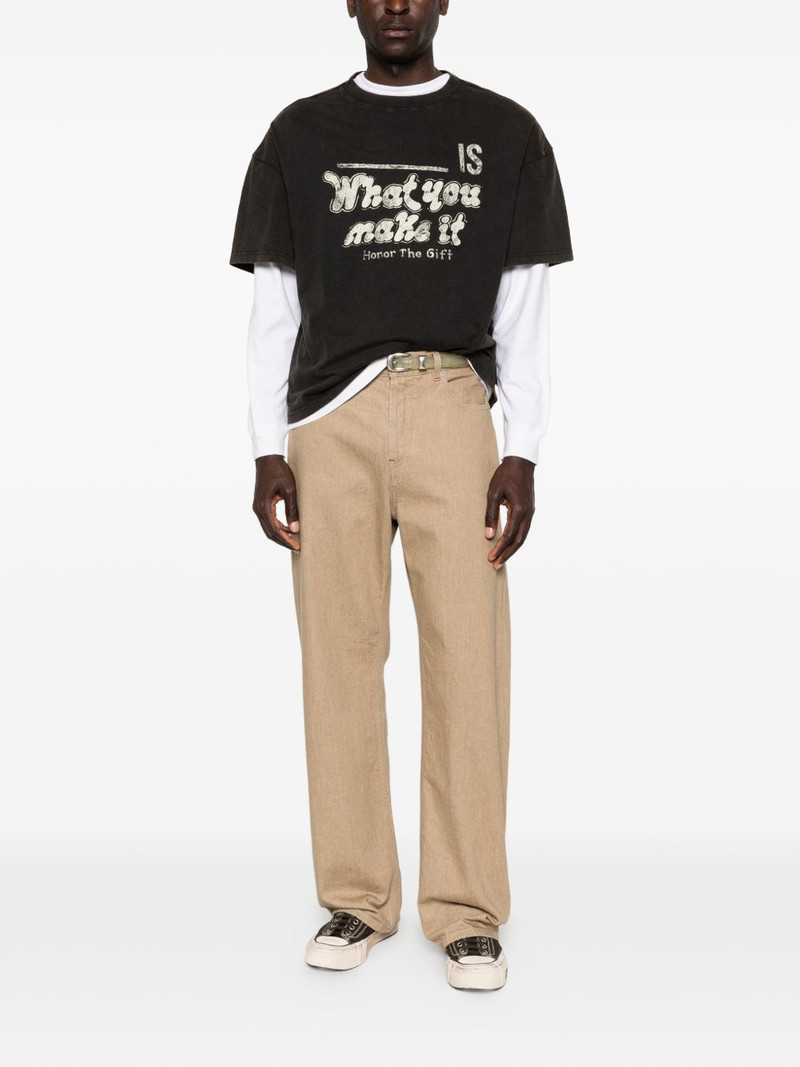 HONOR THE GIFT What You Make It crew-neck graphic T-shirt outlook