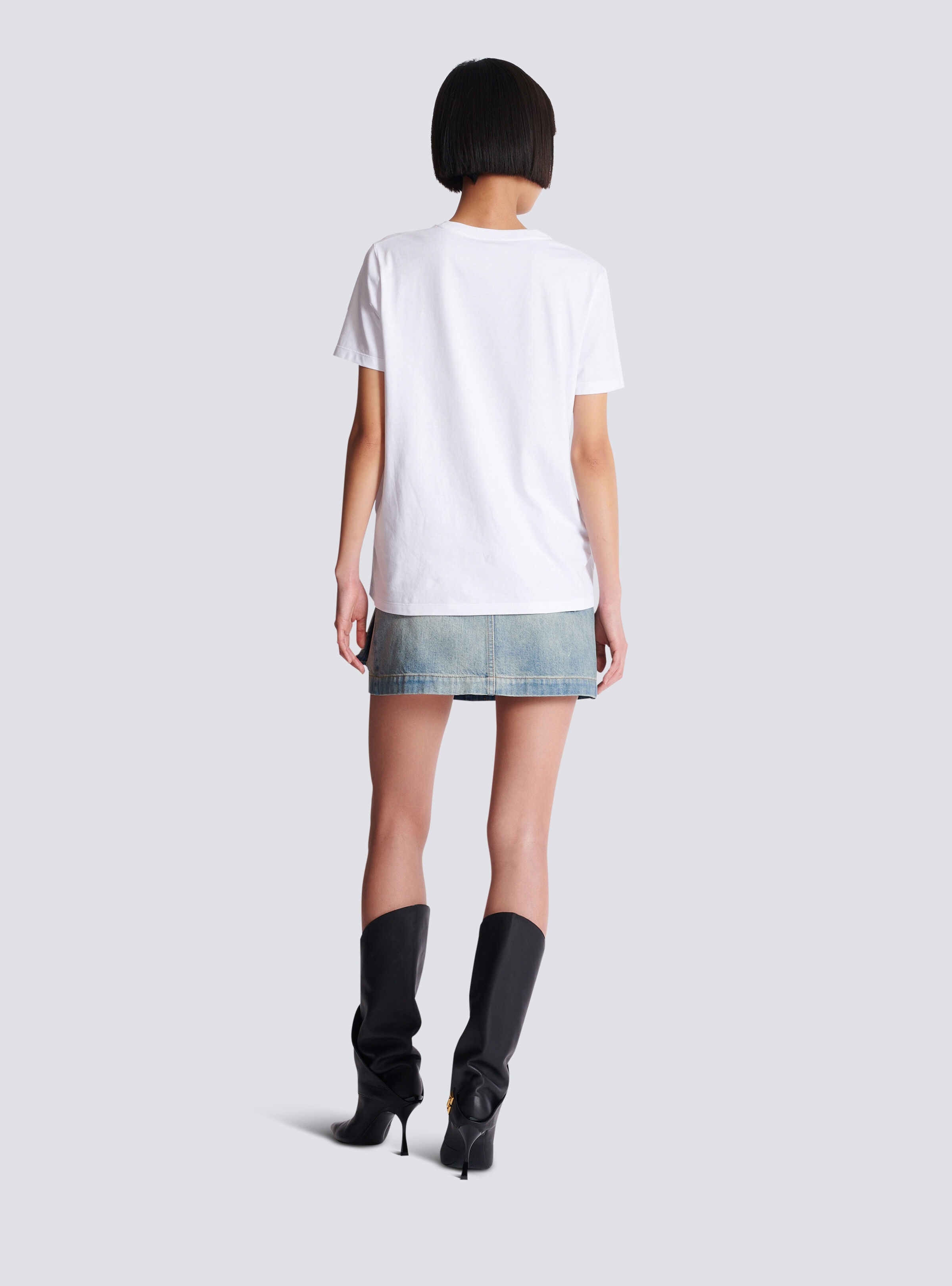 T-shirt with Balmain Paris Chain print - 4