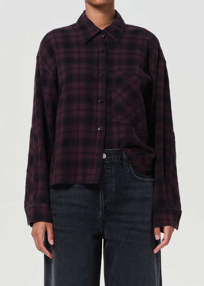 AGOLDE COMER SHIRT IN ROOT outlook