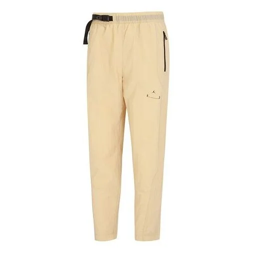 Men's Nike J 23E Woven Pant Solid Color Casual Knit Sports Pants/Trousers/Joggers Autumn Khaki DQ806 - 1