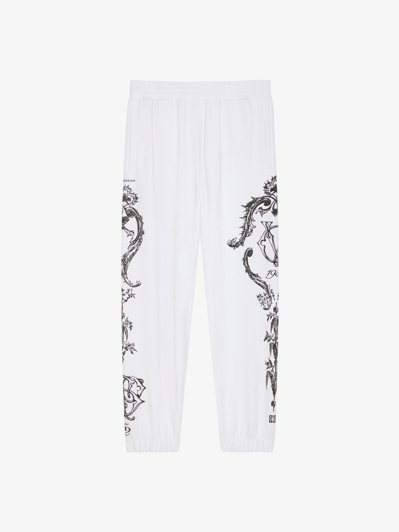 GIVENCHY CREST JOGGER PANTS IN FLEECE 1
