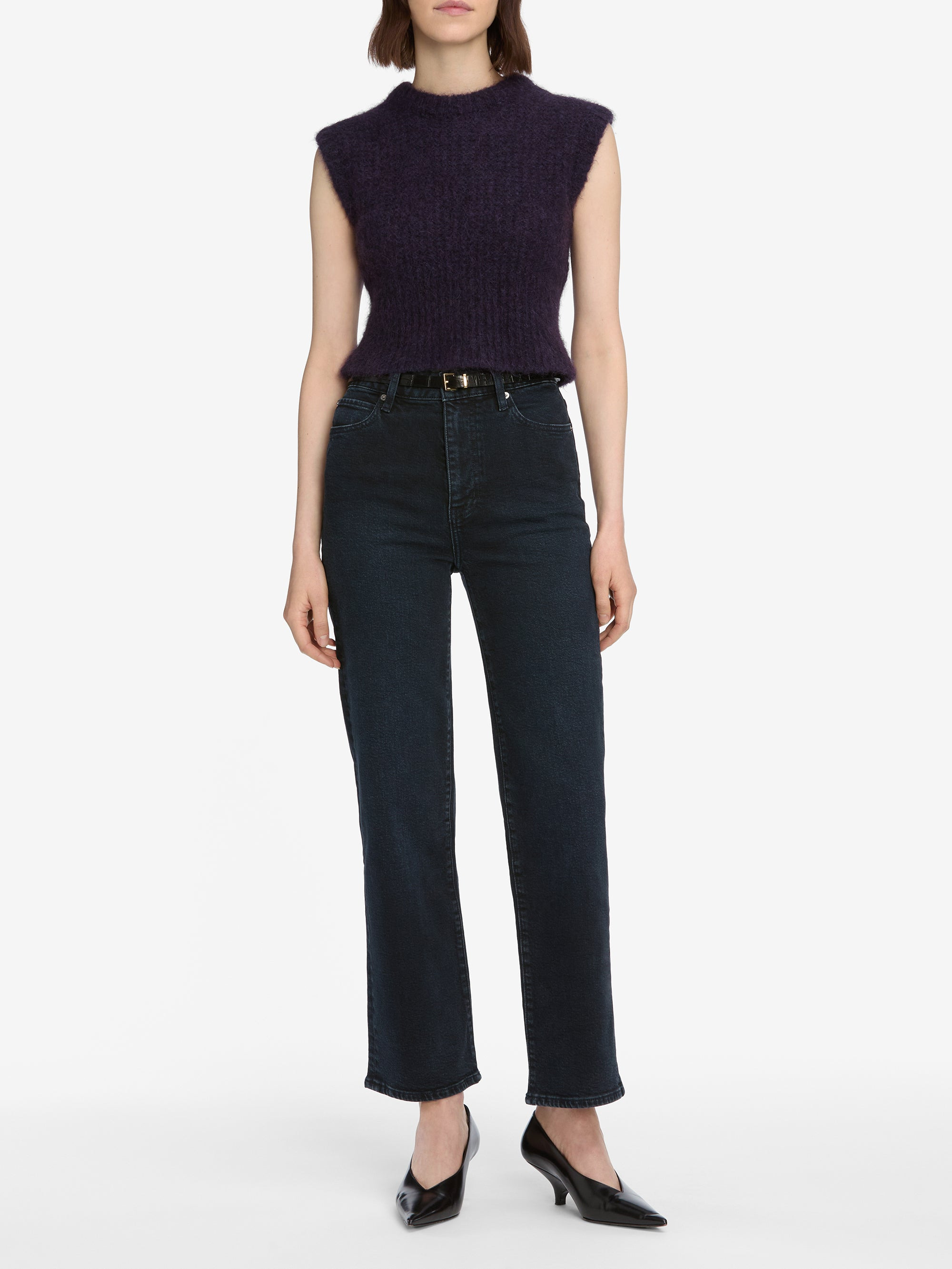 The Plush Vest in Royal Purple - 2