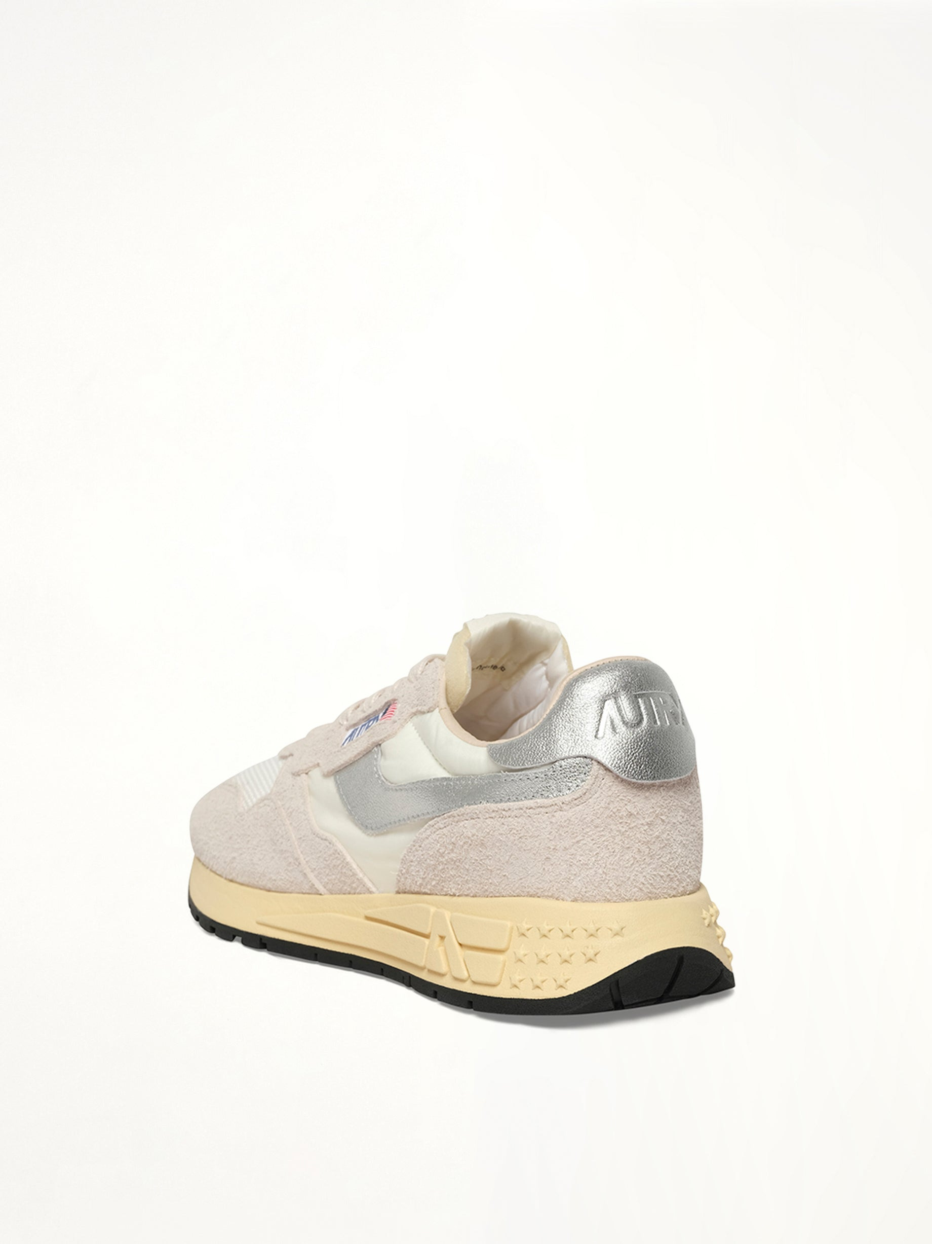 Reelwind Low Sneaker in White/Silver - 3
