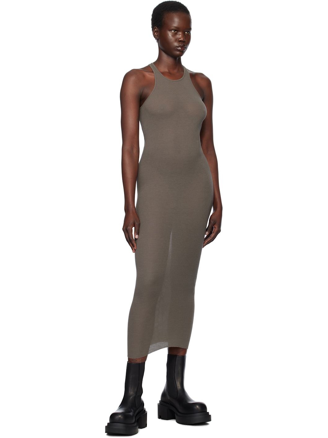 Gray Hollywood Tank Midi Dress - 4