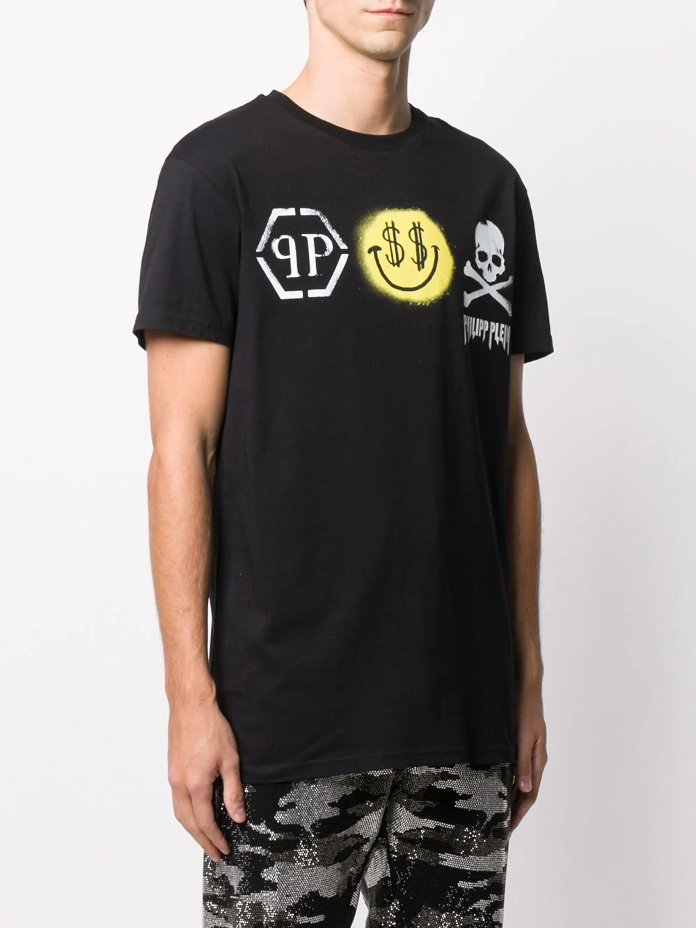 Smile-print cotton T-shirt - 3