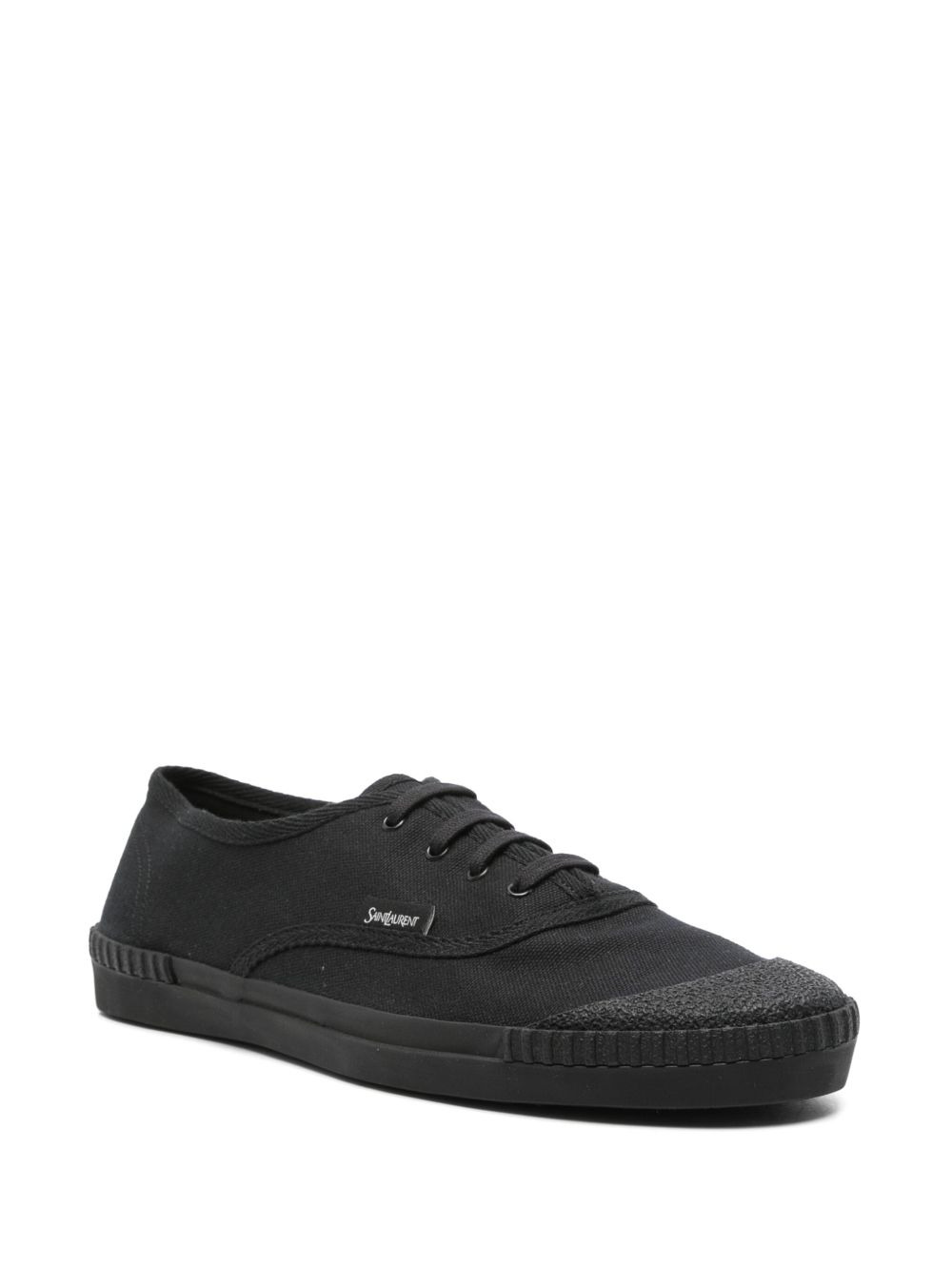 canvas low-top sneakers - 2