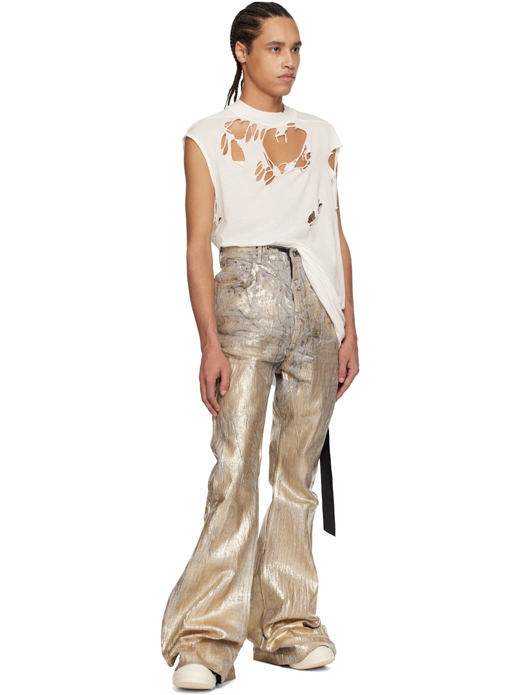 Gold Hollywood Bolan Bootcut Jeans - 5
